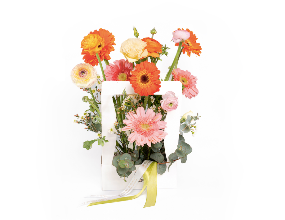 White Flower Bag