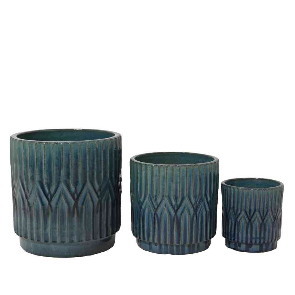 Neal planter terracotta clay glazed