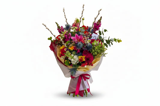 50 Shades Of Blooms Choice Flower Premium Bouquet ( Big )