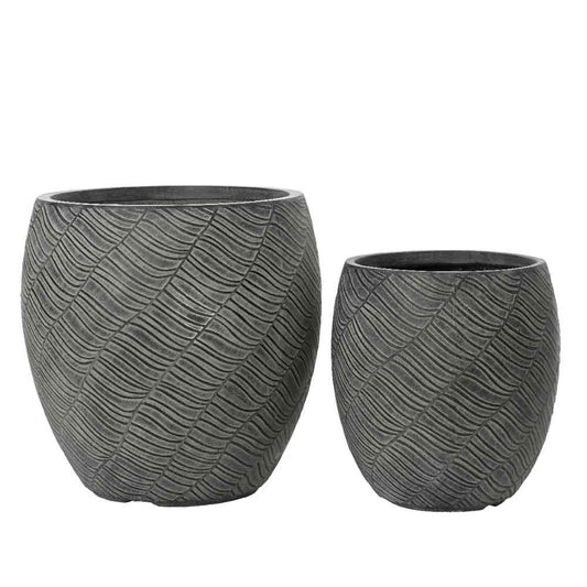 Zara planter fibre clay - Anthracite