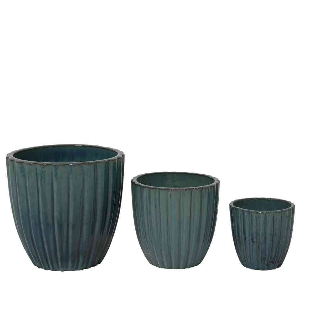 Audrey planter terracotta clay glazed